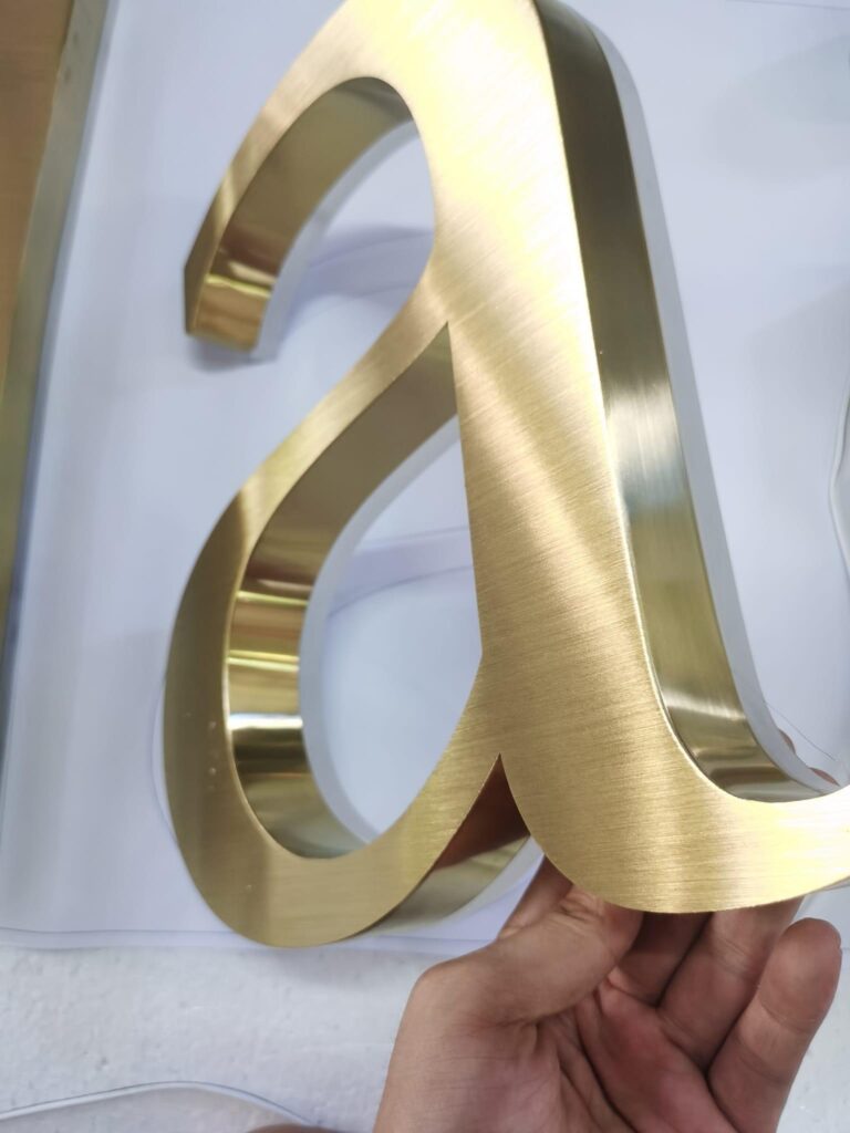 3D Metal Letters